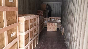 Loading into the cabinet