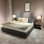 Queen Size Bed Luxury Sets Sleeping Bedroom and Italian Single King Upholstered with Set Mattress Back Queen Size Bed