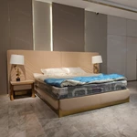 Modern Bed Headboard Design Frame King Size for Upholstered Bedroom Room Beds and Style Luxurious Mattress Set Modern Bed