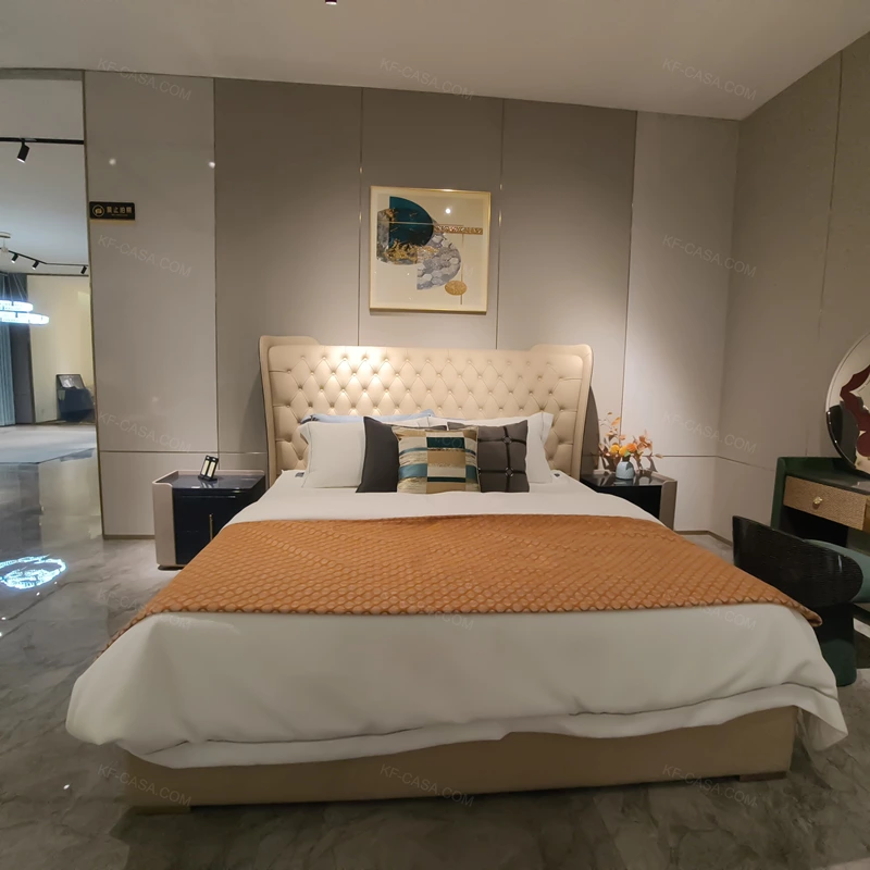 Tufting Upholstered Bed Frame King Queen Italian Style Modern Furniture 2024 Sets Home Sleeping Designs Single Upholstered Bed