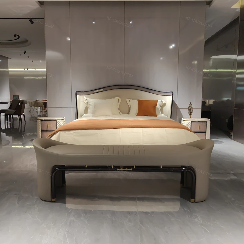 Furniture Room Bed Set Upholstered Italian Size 2025 Style Queen For Furnitures King With Frame Furniture Room Bed
